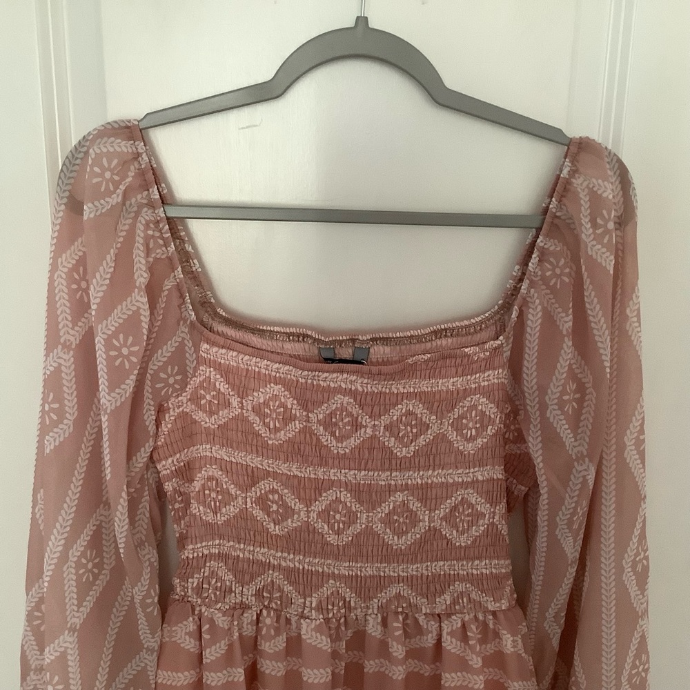 NWT New Simplee Appeal Dress long sleeve shoulder off Size Large - Picture 7 of 13